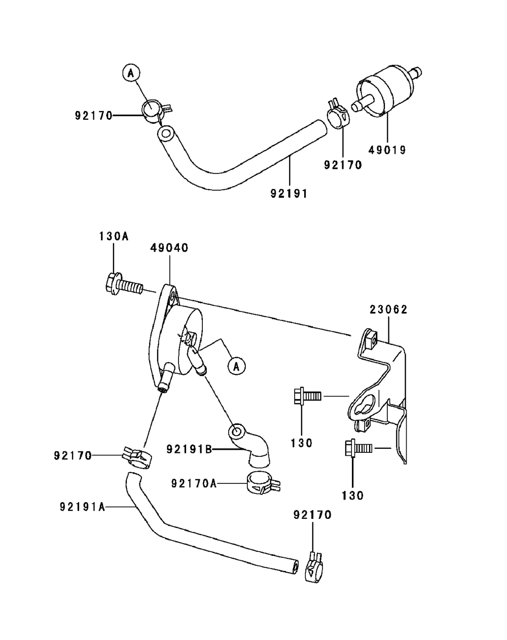 Fh680v-As29 Fuel Tank And Fuel Valve Diagram and Parts List for M54-KW (53BB5DBW150-23-HP)(2003 1/2) Cub Cadet Lawn Tractor